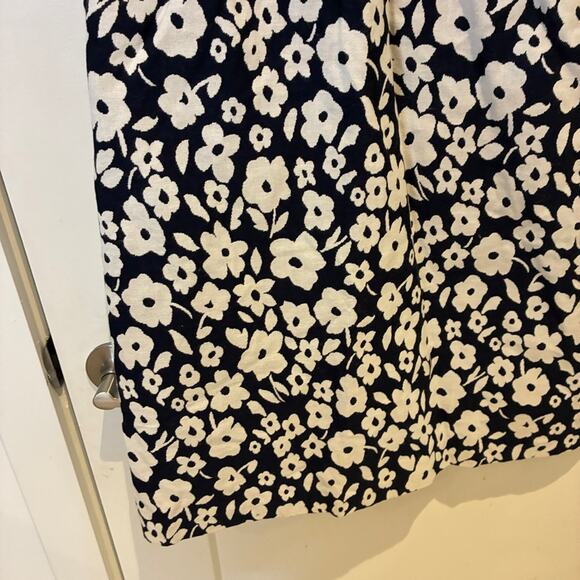 Tibi Navy and White Floral Halter Mini Dress - Picture 3 of 11
